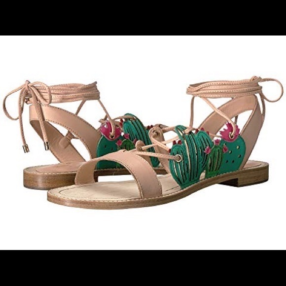 Kate Spade Cactus Lace Up Sandals 7.5 - Picture 4 of 5